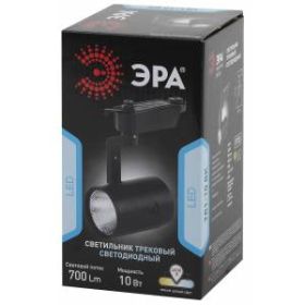 Трековый светильник однофазный ЭРА TR1 - 10 BK 10Вт черный COB ‎