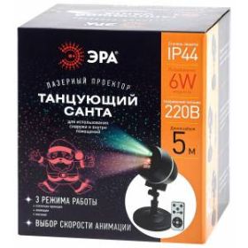 ENIOP-06 ЭРА Проектор Laser Танцующий Санта, IP44, 220В (12/180) ‎