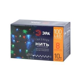 ENIN-10M ЭРА Гирлянда LED Нить 10 м мультиколор 8 режимов, 220V, IP20 (60/720) ‎