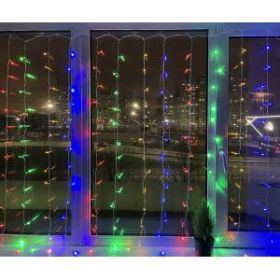 ENIZ-01M ЭРА Гирлянда LED Дождь/Занавес 1,8 м*1,5 м мультиколор 8 режимов, 220V, IP20 (60/720) ‎