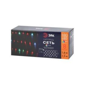 ENIS-01R ЭРА Гирлянда LED Сеть 1,8 м*1,5 м RGB, 220V, IP20 (60/720) ‎