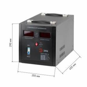 СНПТ-8000-Ц ЭРА Стабилизатор напряжения переносной, ц.д., 140-260В/220/В, 8000ВА (24) ‎