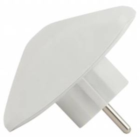 Разветвитель электрический ЭРА SPx-2-W на 2 розетки без заземления 10А белый ‎