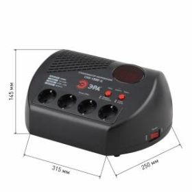 СНК-1500-Ц ЭРА Стабилизатор напр. компакт, ц.д., 160-260В/220В, 1500ВА (4/48) ‎