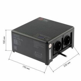 Стабилизатор напряжения ЭРА CНК-1500-УЦ компактный универсальный, 140-260В/220В, 1500ВА ‎