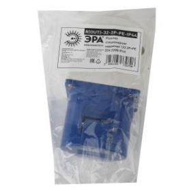 ЭРА Розетка стационарная наружная 123 2Р+РЕ 32А 220В IP44 (10/60/720) ‎