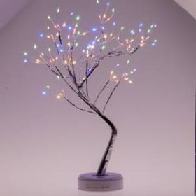 Светодиодная новогодняя фигура ЭРА ЕGNID - 36M дерево с разноцветными жемчужинами 36 LED ‎