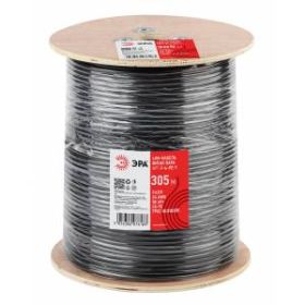 ЭРА Кабель витая пара F/UTP Cat5e 4x2x24 AWG CU PE + ТРОС OUTDOOR 305 м (1/18) ‎