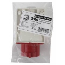 ЭРА Вилка стационарная 514 3Р+РЕ 16А 380В IP44 (10/60/960) ‎