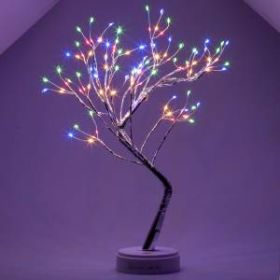 Светодиодная новогодняя фигура ЭРА ЕGNID - 36M дерево с разноцветными жемчужинами 36 LED ‎