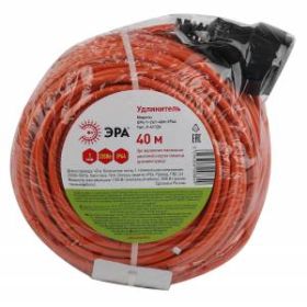 ЭРА Удлинитель силовой UPx-1-2x1-40m-IP44 в бухте б/з 40м 1 гн ПВС 2х1 (6/144) ‎