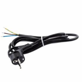 Шнур сетевой с вилкой ЭРА U-3x1-3m-B с заземлением 3м ПВС 3x1мм2 черный ‎