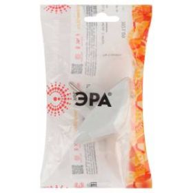 Разветвитель электрический ЭРА SPx-2-W на 2 розетки без заземления 10А белый ‎