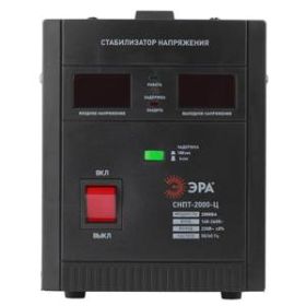 СНПТ-2000-Ц ЭРА Стабилизатор напряжения переносной, ц.д., 140-260В/220/В, 2000ВА (4/80) ‎
