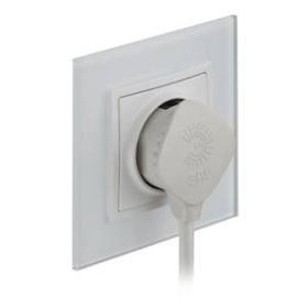 V5 ЭРА Вилка плоская c/з 16A прямой ввод белая (10/200/6000) ‎