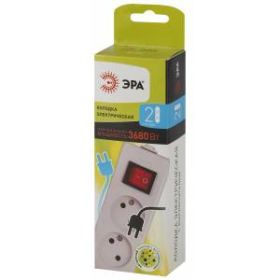 K-2s ЭРА Колодка 2гн, без зазeмл, с выкл (10/40/1600) ‎