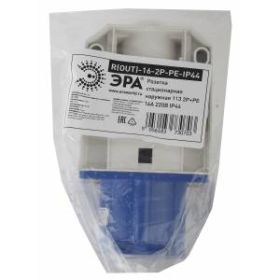 ЭРА Розетка стационарная наружная 113 2Р+РЕ 16А 220В IP44 (10/60/960) ‎