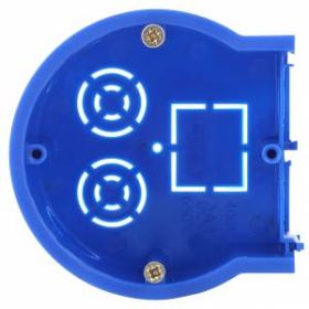 ЭРА Подрозетник концевой UniPost 68х45мм для твердых стен синий IP30 (160/3200) ‎