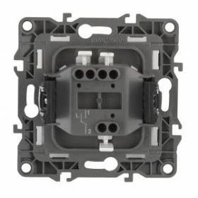 12-1101-06 ЭРА Выключатель, 10АХ-250В, IP20, Эра12, чёрный (10/100/3200) ‎