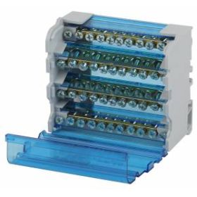 NO-224-16 ЭРА Шины на DIN-рейку в корпусе (кросс-модуль) ШНК 4х11 3L+PEN (50/1050) ‎