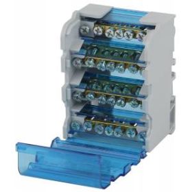 NO-224-15 ЭРА Шины на DIN-рейку в корпусе (кросс-модуль) ШНК 4х7 3L+PEN (74/1554) ‎