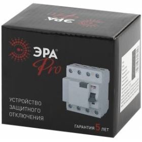 ЭРА Pro Устройство защитного отключения NO-902-53 УЗО ВД1-63 3P+N 100А 30мА (45/945) ‎