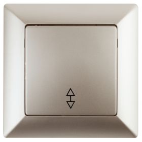 4-103-04 Intro Переключатель, 10А-250В, СУ, Solo, шампань (10/200/2400) ‎/ Б0043280