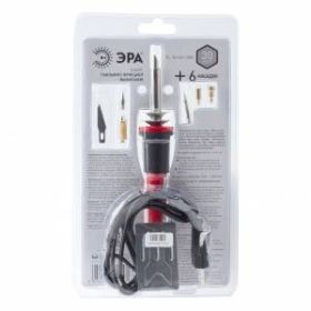PL-B+6N-30W ЭРА Набор паяльник c функцией выжигания + 6 насадок 230В 30 Вт ЭРА (50/300) ‎