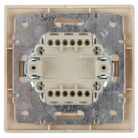 1-103-02 Intro Переключатель, 10А-250В, IP20, СУ, Plano, сл.кость (10/200/2400) ‎