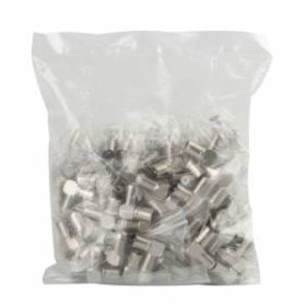 Переходник ЭРА R-A04 гнездо F-штекер TV угловой ‎