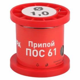 Припой ЭРА PL-PR05 для пайки ПОС 61 проволока 1,0 мм катушка 100 грамм ‎