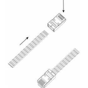 Джек ЭРА RJF-1 RJ-45 8P8C CAT 5e экранированный ‎