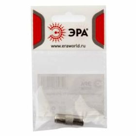 Переходник ЭРА Simple RS-A01-1 гнездо F-штекер TV 1 шт ‎