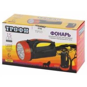 TSP10 Фонарь Трофи Акку 4V1.5Ah,15хLED,2 режима,карт (10/40/320) ‎