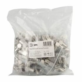 Переходник ЭРА R-A04 гнездо F-штекер TV угловой ‎