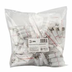 Разъем ЭРА R-TV04 штекер TV без пайки цвет белый ‎