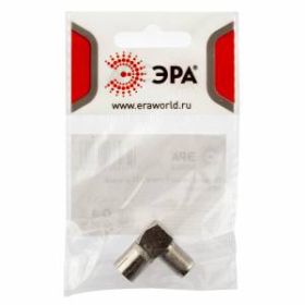 Переходник ЭРА Simple RS-A03-1 гнездо F-гнездо TV угловой 1 шт ‎