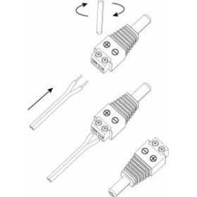 Разъем ЭРА R-DC01 DC питания штекер 2. 1х5. 5 с клеммной колодкой ‎