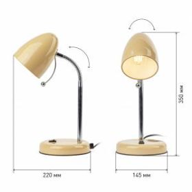 ЭРА наст.светильник N-116-Е27-40W-BG бежевый (16/96) ‎