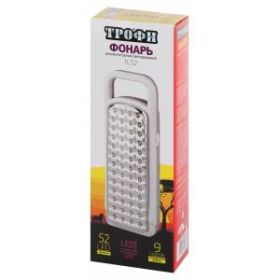 TL52 Фонарь Трофи Акку 4V3Ah, 52xLED, ЗУ 220V, карт (40/480) ‎
