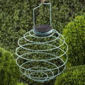 ERASF024-28 ЭРА Садовый подвесной светильник Спираль на солнечной батарее, 16 см (24/576) ‎