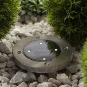 ERAST040-08 ЭРА Садовый светильник на солнечной батарее, сталь, пластик 13 см (40/1440) ‎