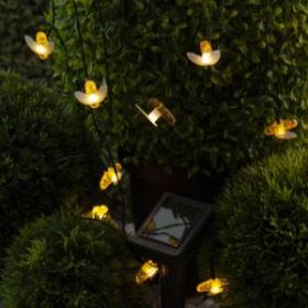 ERASG024-03 ЭРА Садовая гирлянда Пчелки на солнечной батарее, 5,8 м (24/432) ‎