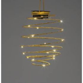 ERASF024-28 ЭРА Садовый подвесной светильник Спираль на солнечной батарее, 16 см (24/576) ‎