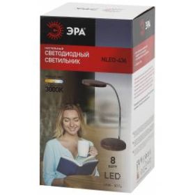 ЭРА наст.светильник NLED-436-8W-WOOD "дерево" (8/128) ‎