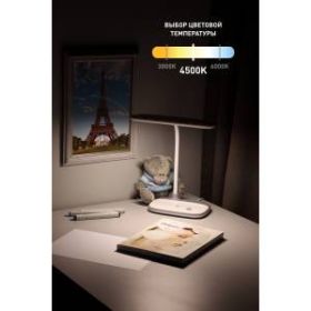 ЭРА наст.светильник NLED-458-6W-W белый (16/96) ‎