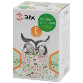 ERAFYH01-05 ЭРА Садовый светильник Филин на солнечной батарее, полистоун, 16 см (24/432) ‎