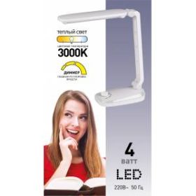 ЭРА наст.светильник NLED-425-4W-W белый (30/360) ‎