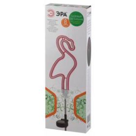 ERASF012-30 ЭРА Садовый неоновый светильник Фламинго на солнечной батарее (12/288) ‎