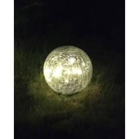ERASF012-24 ЭРА Садовый светильник Шар на солнечной батарее, 15 LED 15 cм (12/144) ‎